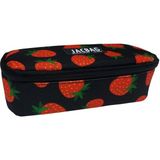 Jacbag Oval XL Kalem Kutusu Su Geçirmez Malzeme ile 70-80 Kalem Kapasiteye Sahip - Kırmızı - Yeşil