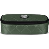 Jacbag Oval Xl Soft-Oval Tip Büyük Boy Kapitone Kalem Kutusu - 1 Adet - Haki