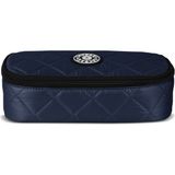 Jacbag Oval Xl Soft-Oval Tip Büyük Boy Kapitone Kalem Kutusu - 1 Adet - Lacivert