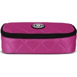 Jacbag Oval Xl Soft-Oval Tip Büyük Boy Kapitone Kalem Kutusu - 1 Adet - Pembe