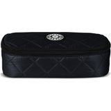 Jacbag Oval Xl Soft-Oval Tip Büyük Boy Kapitone Kalem Kutusu - 1 Adet - Siyah