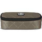 Jacbag Oval Xl Soft-Oval Tip Büyük Boy Kapitone Kalem Kutusu - Vizon
