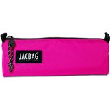 Jacbag Pembe Kız Çocuk Tek Bölmeli Üçgen Okul ve Ofis Kalem Kutusu - Açık Pembe