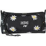 Jacbag Prime İki Bölmeli Kalem Kutusu Hafif ve Taşınabilir Siyah Polyester 90-100 Kalem Kapasitesi