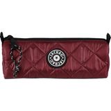 Jacbag Prime Soft-Kapitone Üçgen Kalemkutu - 1 Adet - Bordo
