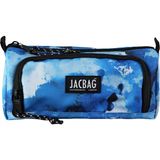 Jacbag Prime Xl-Lastik Ayraçlı Iki Bölmeli Kalem Kutusu - Mavi - Beyaz