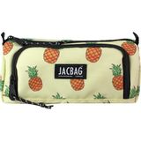 Jacbag Prime Xl-Lastik Ayraçlı Iki Bölmeli Kalem Kutusu - Sarı - Kahverengi