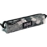 Jacbag Prizma-Sosis Tip Kalem Kutusu - Gri - Beyaz
