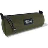 Jacbag Silindir Tip Kalem Kutusu Haki Renk 20 x 8 x 8 cm 50 Adet Kapasite Dayanıklı Dış Malzeme