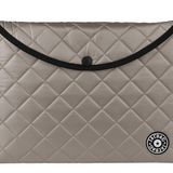 Jacbag Snap Folder Soft A4-Kapitone Çıtçıtlı Dosya A4 (Bej)