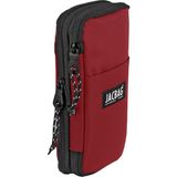 Jacbag Zup Bag-Genişleyen Organizer Kalem Kutusu - Kırmızı