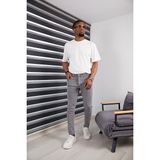 Jack Caprio Erkek Gri Kot Pantolon Yüksek Kaliteli Jeans Renk Solması Yapmaz Likralı - 00E-Gri - 30
