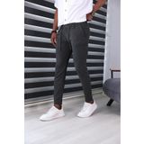 JACK CAPRİO Erkek Pileli Jogger Bel Lastikli Paça Duble Pileli Yeni Sezon Jogger Pantolon Kordonlu
