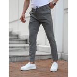 Jack Caprio Erkek Slimfit Jogger Pantolon Rahat Likralı Pantolon - 33 - 00E-Gri