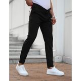 Jack Caprio Erkek Slimfit Jogger Pantolon Rahat Likralı Pantolon - 36 - 012-Siyah