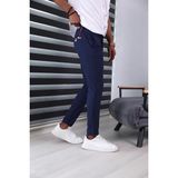 Jack Caprio Wuffle Kumaş Parçacık Desenli Jogger Pantolon - 04L-Lacivert - 31