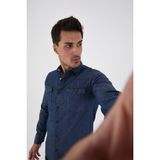 Jack Carısma. Denim Kot Çift Kapaklı Cep Livays Erkek Gömlek - 2XL
