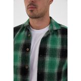 Jack Carısma. Oduncu Ekose Slim Fit Erkek Gömlek - Siyah - Yeşil - XL