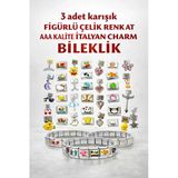 Jack Ferrero 3'Lü Çelik Ajda Bileklik