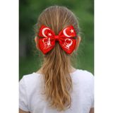 Jack Ferrero Ay Yıldız Kırmızı Fiyonk Çocuk Toka, Kız Çocukları İçin
