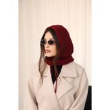 Jack Ferrero Cherry Triko Örgü Balaclava Bere, Bordo, Standart Beden, Unisex
