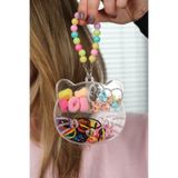 Jack Ferrero Hello Kitty Tasarımlı Boncuk Askılı Şeffaf Kutulu Renkli Toka Seti