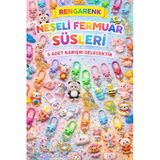 Jack Ferrero Kawaii Sevimli Anahtarlık Ve Fermuar Süsü–Renkli Mini Figür Charm-Çanta Kalemlik Cüzdan Süsü-5 Adet