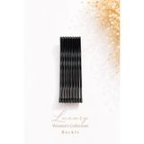 Jack Ferrero Luxury Women's Collection Siyah Tel Toka Seti - 10'lu Saç Tokası