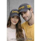 Jack Ferrero Nakışlı Şapka,%100 Pamuk Gabardin, Unisex Model, Çok Renkli, Standart Beden
