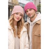 Jack Ferrero Unisex Katlamalı 2 Adet Bere Seti, Pembe, M Beden