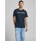 Jack & Jones 12137126 Lacivert Jjecorp Logo Tee Ss Crew Neck Noos Erkek T-shirt