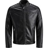 Jack & Jones 12147218 Jcorocky Jacket Noos Erkek Deri Mont Ve Ceket Black - Siyah