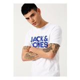Jack & Jones 12151955 Beyaz Baskılı Baskılı Erkek T-shirt