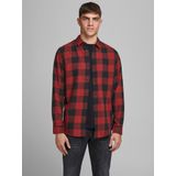 Jack & Jones 12181602 Ekoseli Kırmızı Erkek Gömlek
