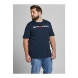 Jack & Jones 12184987 Lacivert Jack Jones Yazılı Erkek T-shirt