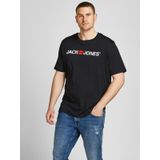 Jack & Jones 12184987 Siyah Jack Jones Yazılı Erkek T-shirt