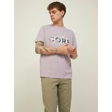 Jack & Jones 12209209 Eflatun Bisiklet Yaka Erkek T-shirt
