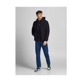 Jack & Jones 12211129 Siyah Jjerecycle Puffer Collar Erkek Mont