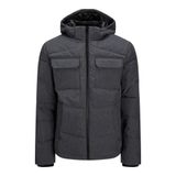 Jack & Jones 12212233 Koyu Gri Jjbrady Puffer Erkek Mont