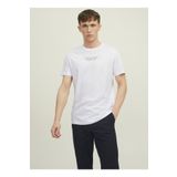 Jack & Jones 12217167 Jprbluarchie SS TEE Crew Neck Noos Bisiklet Yaka Düz Beyaz Erkek T-shirt