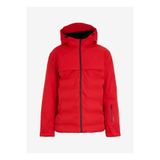 Jack & Jones 12225287 Kırmızı Rüzgar ve Su Geçirmez Isı Yalıtımlı Kapüşonlu Şişme Erkek Mont