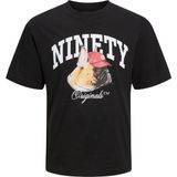 Jack & Jones 12229290-Black Jordenım Dog Tee Ss Crew Neck Siyah Erkek T-shirt