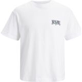 Jack & Jones 12234270-Brigh Jorpalma Back Tee Ss Crew Neck Beyaz Erkek T-shirt