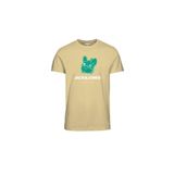 Jack & Jones 12238121 Sıfır Yaka Hardal Erkek T-shirt