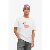 Jack & Jones 12238166-White Jordimensional Tee Ss Crew Neck Tg Beyaz Erkek T-shirt
