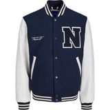Jack & Jones 12241559 Kolej Yaka Lacivert Erkek Mont