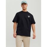 Jack & Jones 12241610-Black Jormontecarlo Watercolor Tee Ss Crew Sn Siyah Erkek T-shirt