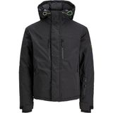 Jack & Jones 12241637 Erkek Rüzgar Geçirmez Softshell Mont Siyah Renk Standart Kalıp - 2XL