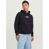 Jack & Jones 12242357 Black Jorsılverlake Siyah Erkek Sweatshirt