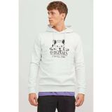 Jack & Jones 12244219-Grey Jorbeware Sweat Hood Fst Erkek Gri Sweatshirt